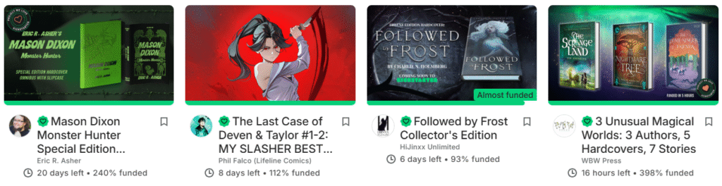 Štyri zahraničné kampane na vydanie knihy